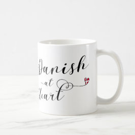 Taza De Café Danés en Heart Mug, Dinamarca
