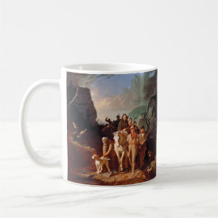 Taza De Café Daniel Boone escoltando colonos