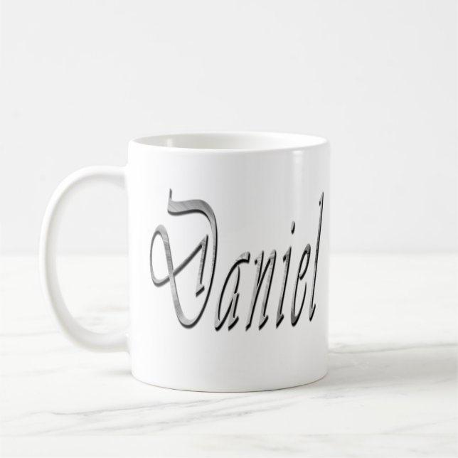 Taza De Café Daniel, Nombre, Logo, (Izquierda)