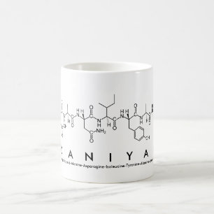 Taza De Café Daniyal peptide name mug
