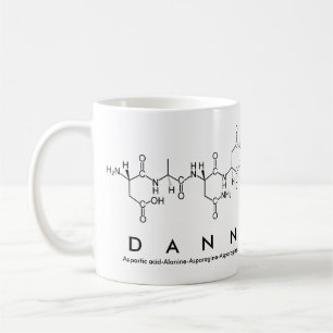 Taza De Café Dann peptide name mug