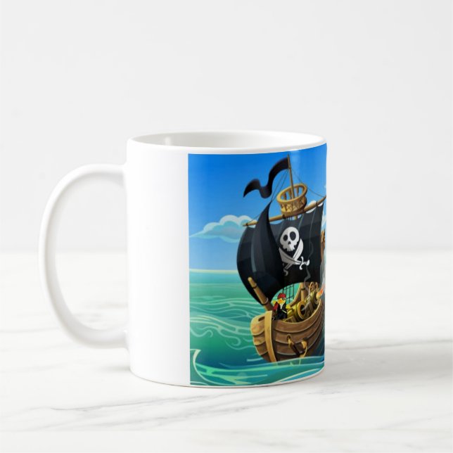 Taza de café Danny Duck el Pirata (Izquierda)