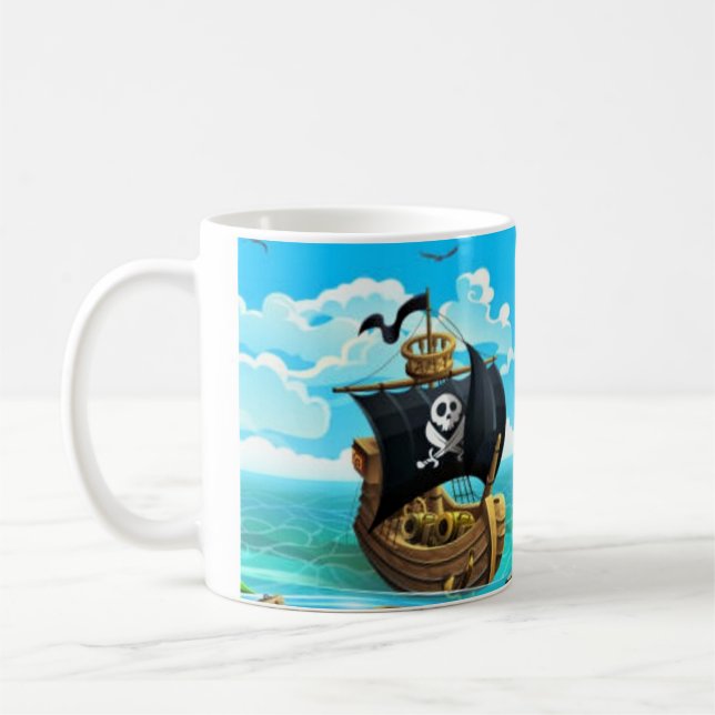 Taza de café Danny Duck el Pirata (Izquierda)