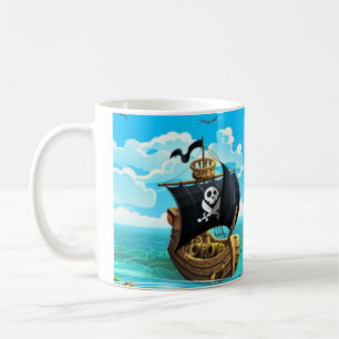Taza De Café Danny Duck el tazón del café pirata