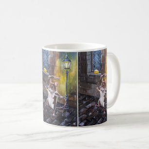Taza De Café Danza bajo la lluvia Pintura de Alfred Fox