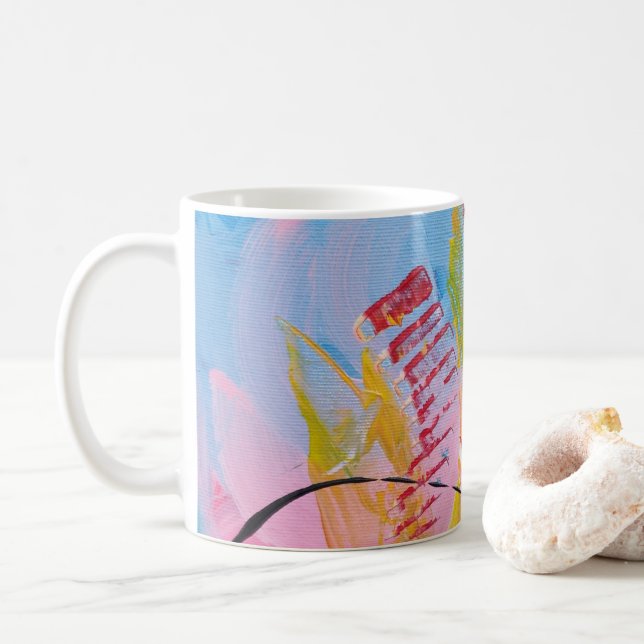 Taza De Café Danza de Elementos (Con donut)