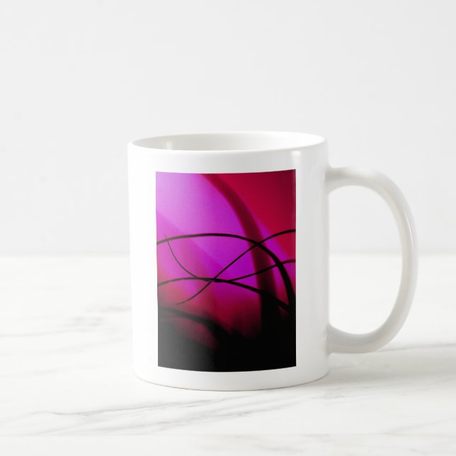 Taza De Café Danza de hierba magenta (Derecha)