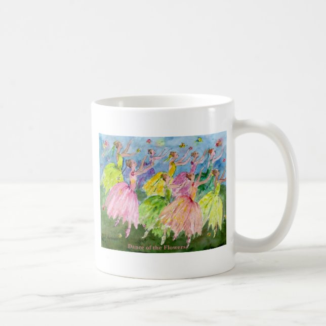 Taza De Café Danza de las flores (Derecha)
