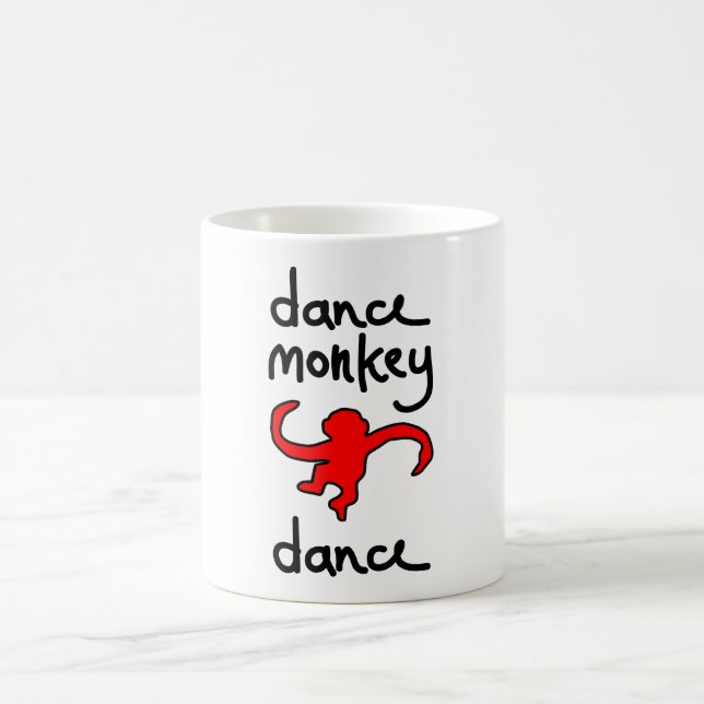 Taza De Café danza de mono de la danza (Centro)