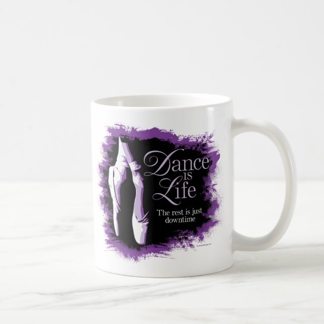 Taza De Café Danza es café de vida Mug (Derecha)