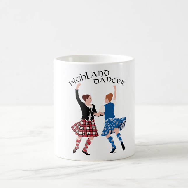 Taza De Café Danza Scottish Highland Reel (Centro)