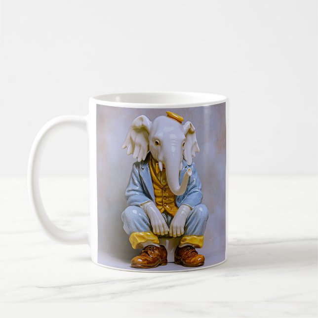 Taza De Café Dapper Rat Baby Art (Izquierda)