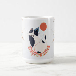 Taza De Café Dapper Tuxedo Cat Celebration 15oz Large Coffee Mu