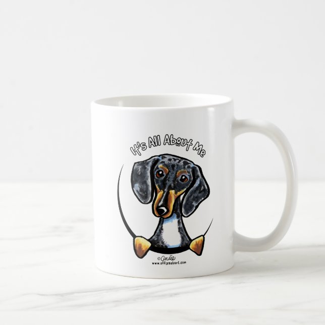 Taza De Café Dapple Dachshund Es Todo Sobre Mí (Derecha)