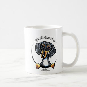 Taza De Café Dapple el Dachshund su todo alrededor yo