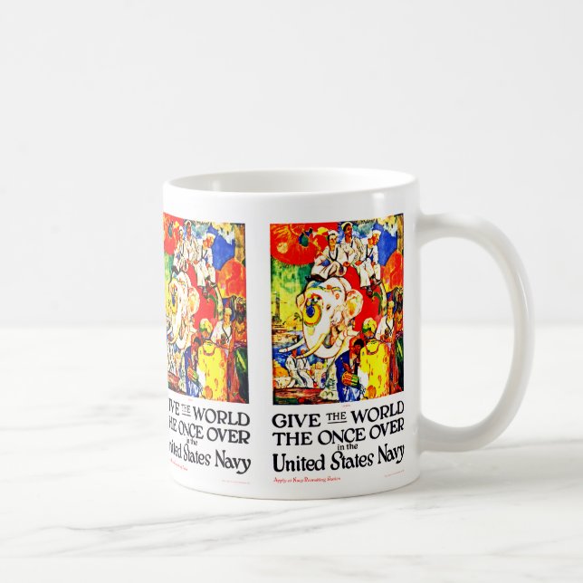 Taza De Café Dar al mundo una vez (Derecha)
