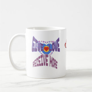 Taza De Café Dar amor; recibir más