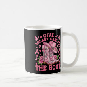 Taza De Café Dar Cáncer De Mama El Awarene Del Cáncer De Vaquer
