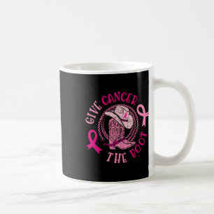 Taza De Café Dar Cáncer De Mama El Awarene Del Cáncer De Vaquer