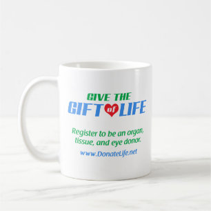 Taza De Café Dar el regalo de la vida