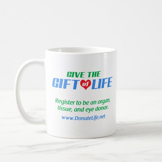 Taza De Café Dar el regalo de la vida (Izquierda)