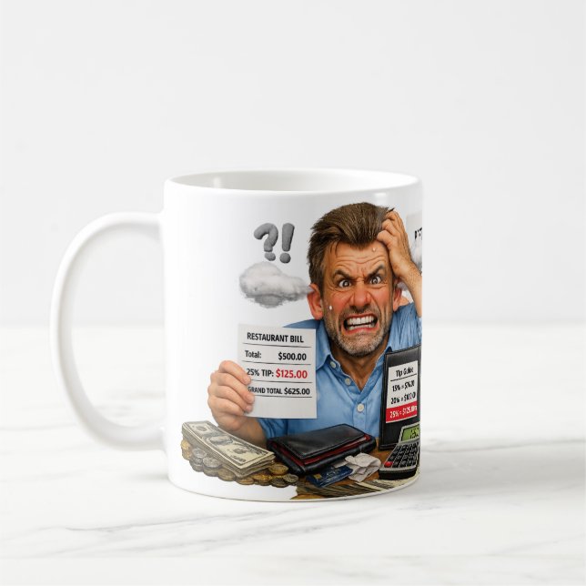 Taza De Café Dar propina a (Izquierda)