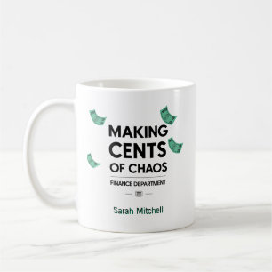 Taza De Café Dar sentido al caos personalizado