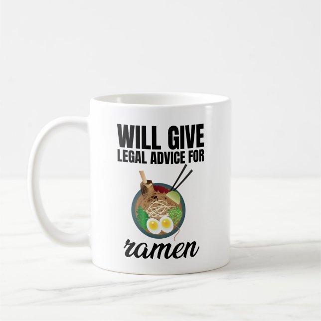 Taza De Café Dará Asesoramiento Legal Para Ramen (Izquierda)