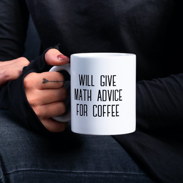 Taza De Café dará consejos matemáticos para el café (Subido por el creador)