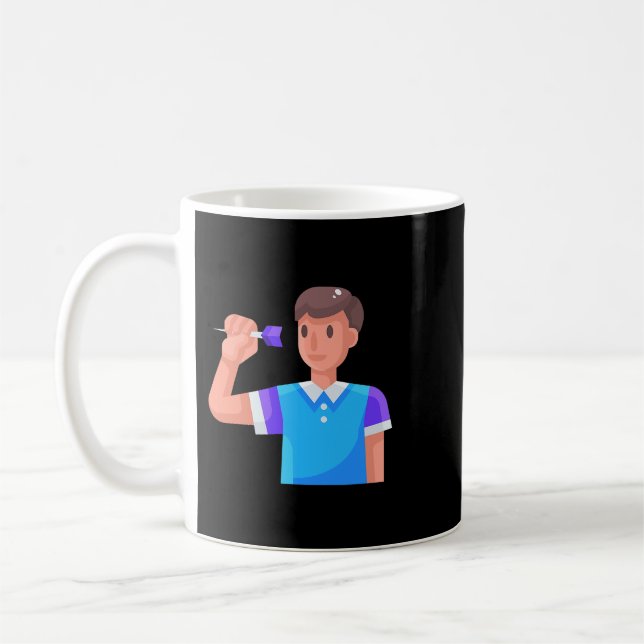 Taza De Café Dardos divertidos para jugadores de dardos Pally 2 (Izquierda)