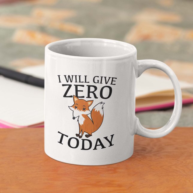Taza De Café Daré A Zero Fox Hoy (I Will Give Zero Fox Today Mug)