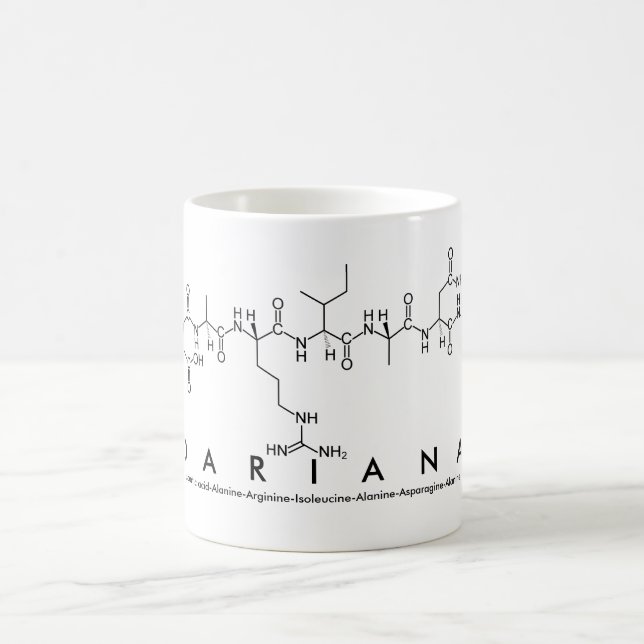 Taza De Café Dariana peptide name mug (Centro)