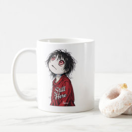 Taza De Café Dark Anime  "Still Here" Aesthetic Gothic Illustra