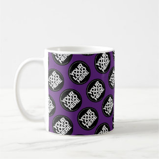 Taza De Café Dark Purple Custom logo business pattern employee