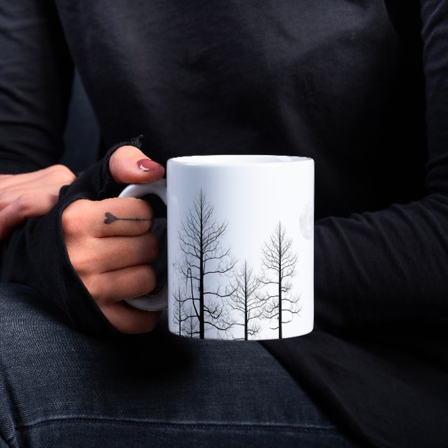 Taza De Café Dark Woods Luna Llena (Subido por el creador)