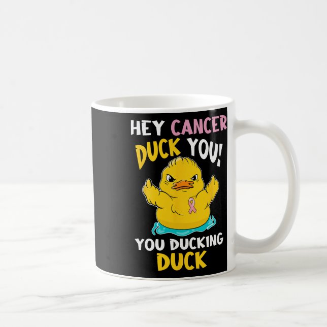Taza De Café Darling Duckie - Guerrero del Cáncer de Mama (Derecha)