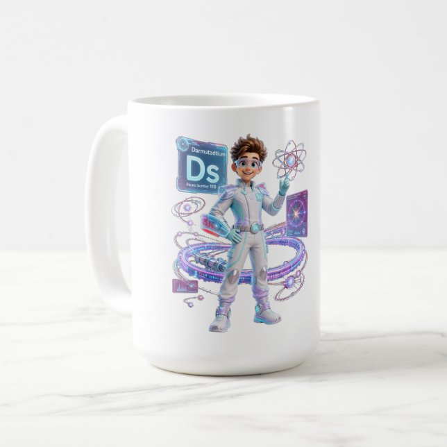 Taza De Café Darmstadtium (Ds) – Número Atómico 110 | ATOMIVRA (Anverso izquierdo)