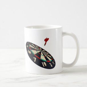 Taza De Café Dart En Vuelo A Bullseye,