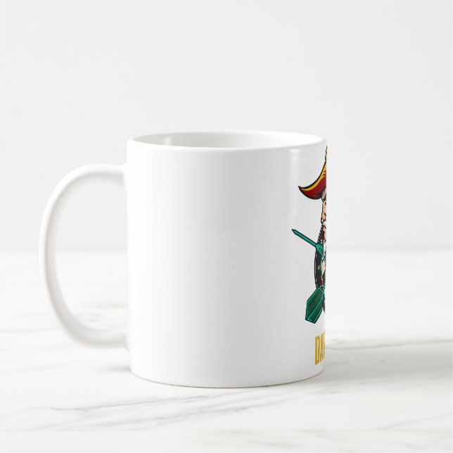 Taza De Café Darts Astronauta Espacio Ultraterrestre (Izquierda)