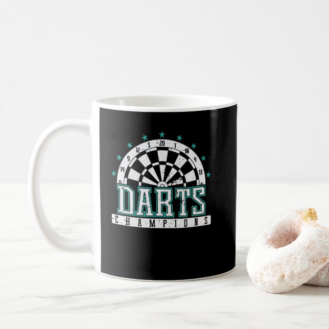 Taza De Café Darts Champion (Con donut)