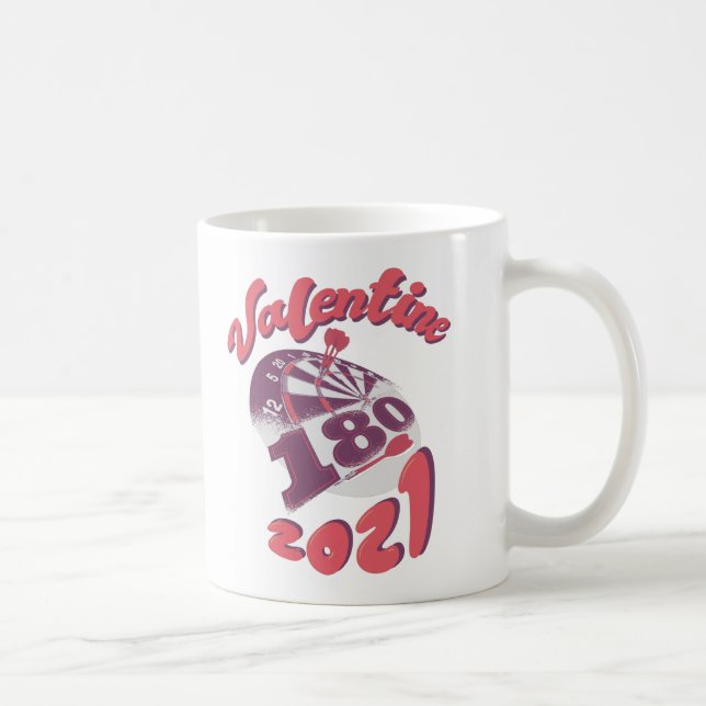 Taza De Café Darts es mi San Valentín 2021 (Derecha)