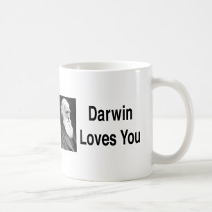 Taza De Café Darwin le ama 2