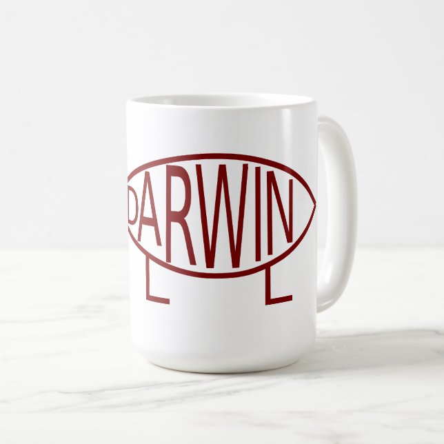 Taza De Café Darwin Lettering Mug (Anverso derecho)