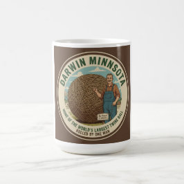 Taza De Café Darwin, Minnesota Twine Ball Souvenir Coffee Mug