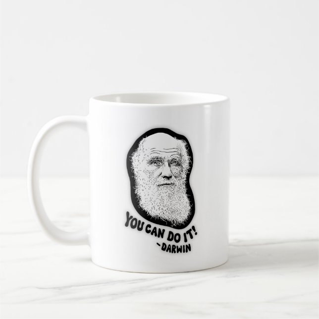 Taza De Café Darwin - Puedes hacerlo (Izquierda)