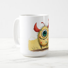 Taza De Café „Das fröhliche Punkti-Monster“  
