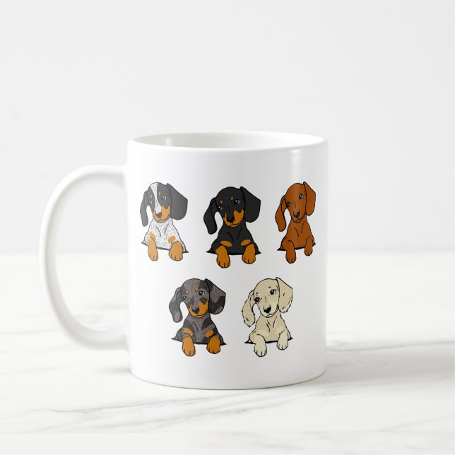 Taza De Café Daschund (Izquierda)