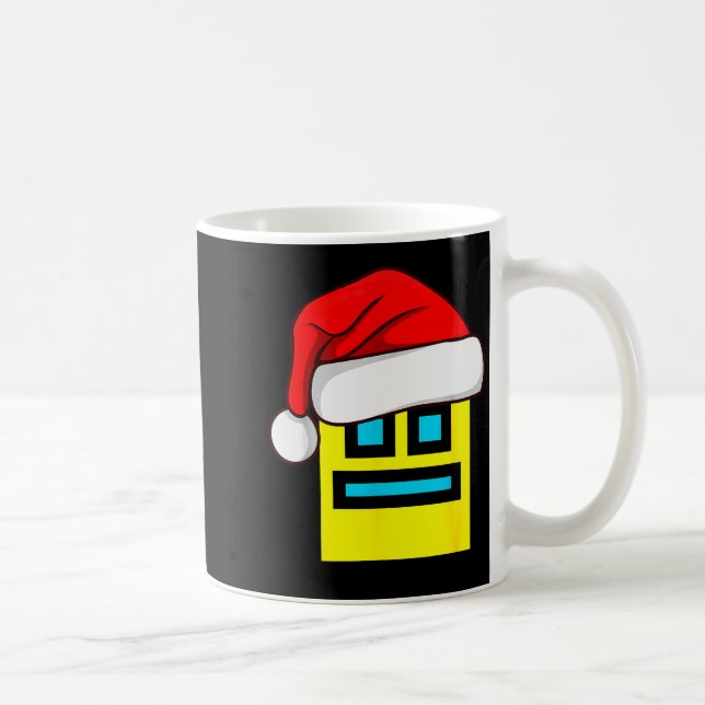 Taza De Café Dash Geometry Repeat Christmas Santa Hat Game Vide (Derecha)
