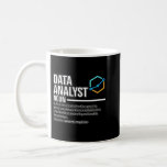 Taza De Café Data Analyst Definition Data Scientist Science Lov<br><div class="desc">Analista de datos Definición Científica Científica Lover Gráfico</div>