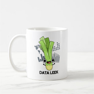 Taza De Café Data Leek Funny Computer Veggie Pun